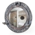 thumbnail image 4 of 12" Rustic Black Grey Porthole Window | Vintage Ship Decor Mirror | Pirate Gift | Nagina International, 4 of 4