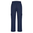 thumbnail image 5 of LNWUY Men's Spring Autumn Fashion Casual Drawstring Elastic Waist Solid Comfy Streetwear Baggy Cargo Pants Joggers Hiking Trousers Navy L, 5 of 6