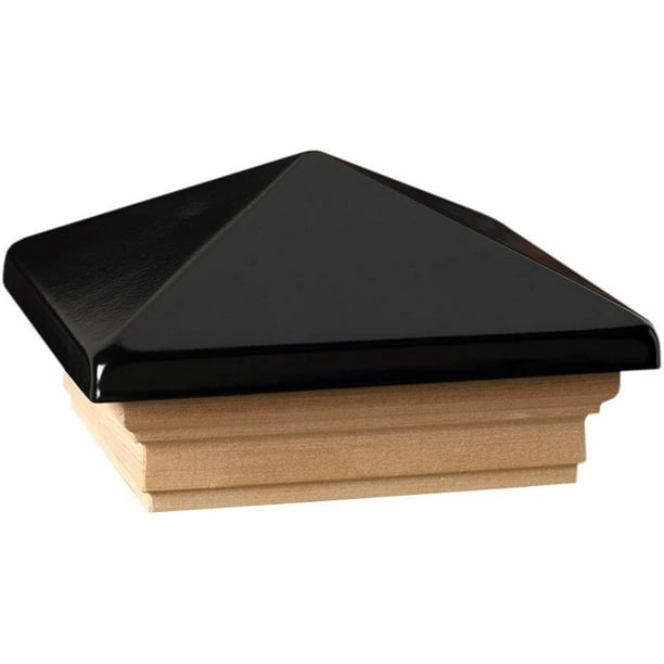 Deckorators 72396 Victoria High Point Black Post Cap with Treated Base