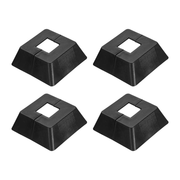 Uxcell 4 Pcs Fence Post Skirt, 0.8 x 0.8 Inch Square Split Style Post Base Cover