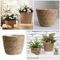 thumbnail image 2 of SHISUYAN Woven Flower Basket Woven Plant Basket Rustic Flower Pot Storage Container Organizer, 2 of 7