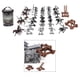thumbnail image 5 of Figura de minisoldado, bloques de construcción pequeños, accesorios de guerra, juguetes para niños 34 piezas, 5 of 8