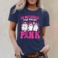 thumbnail image 2 of Cancer Shirts for Women: Ribbon Graphic Print Tee Inspirational Cancer Tops Cancer Survivor Inspirational Short Sleeve Tops (Blue, XXXL), 2 of 4