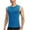 Blue, variant on lmcalzta Mens Athletic Tank Tops Slimming Quick Drying T Shirts Workout Performance Undershirts Solid Color