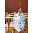 thumbnail image 2 of Watercolor Eucalyptus Triangle Table Runners Dresser Scarves Table Decoration for Wedding Party/Graduation Ceremony/Banquet Blue Leaves Botanical Plant, 2 of 7
