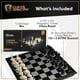 thumbnail image 2 of Juego de ajedrez de viaje con armería de ajedrez magnético con caja de almacenamiento, 2 of 7