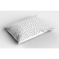 thumbnail image 2 of Ambesonne Marine Pillow Sham, Repeating Starfishes, 26" X 20", Black and White, 2 of 2