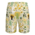 thumbnail image 6 of Kdxio Animal Tree Pattern Mens Casual Shorts - Drawstring Summer Beach Sports Shorts for Men, 6 of 9
