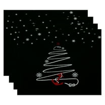 Simply Daisy 18" x 14" Holiday Anchor Geometric Print Placemat