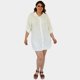 thumbnail image 4 of Vestido camisero oversize en talla extra, modelo 1306 (Blanco) blanco 42 Roman Fashion Vestido extra 1306, 4 of 5