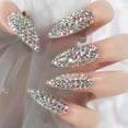 thumbnail image 1 of Stiletto de cristal 3D con tapa completa Elevenail de Press on Nails, 1 of 9