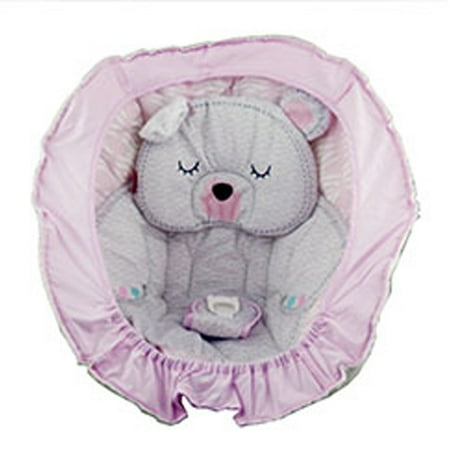 Replacement Pad for Fisher-Price Swing - Fisher-Price Snugabear Sweetie Cradle 'n Swing FLG89 ~ Includes Pink Teddy Bear Replacement