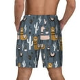 thumbnail image 4 of Fotbe Llama and Cactus Men’s Swim Trunks Quick Dry Swim Shorts Board Shorts with Mesh Lining-X-Large, 4 of 9