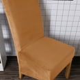 thumbnail image 3 of Rosnek Stretch Velvet Dining Chair Covers, Removable Washable Large Soft Dining Chair Slipcovers for Kitchen Home Restaurant, 3 of 5