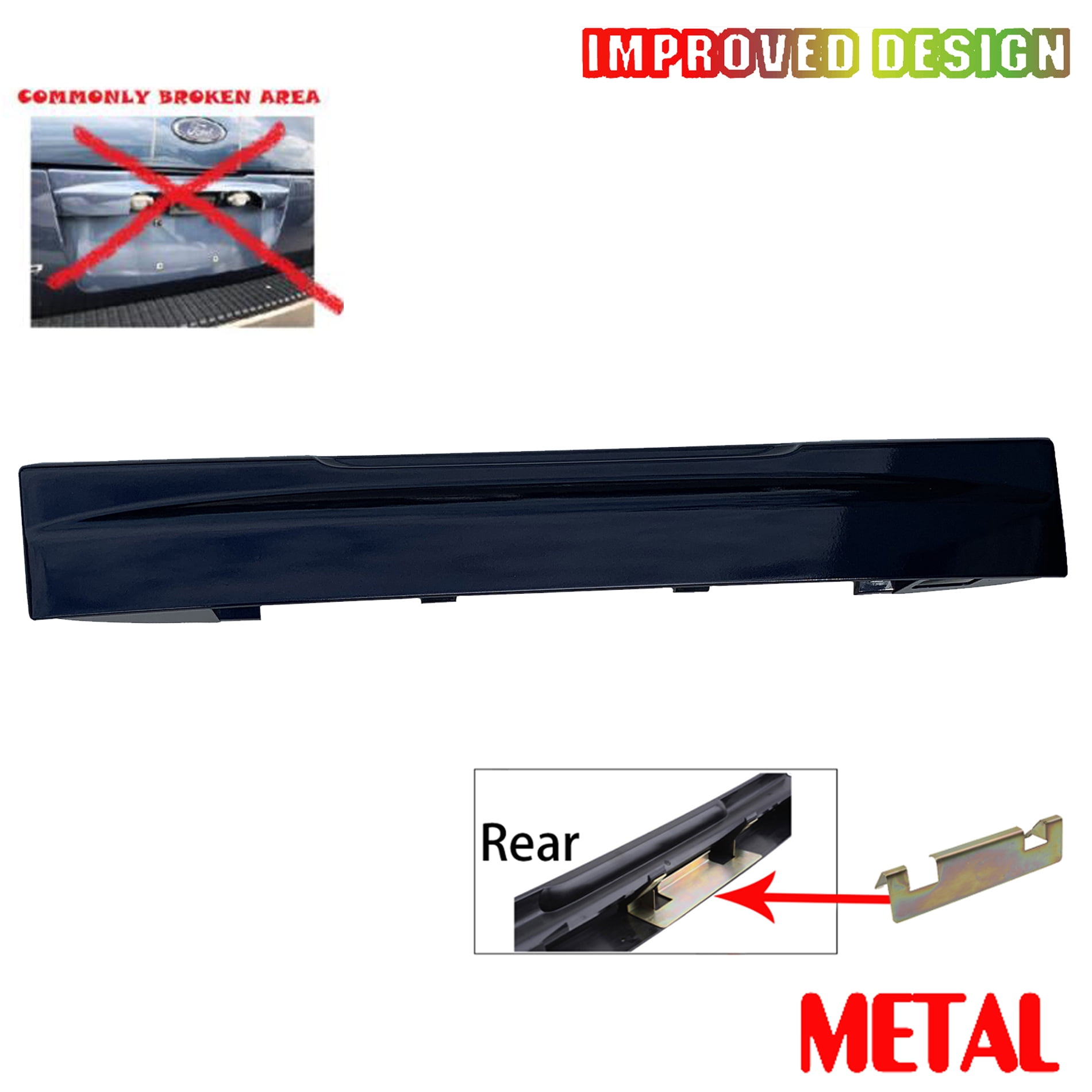 Tailgate License Plate Shield Handle Metal Bracket Rear For 02 Ford Explorer New