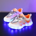 thumbnail image 4 of VUHXZWAF Toddler Sneakers Gradient Light Lace Up Soft Soles Boys Shoes Running Footwear Size 11.5, 4 of 4
