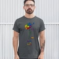 thumbnail image 3 of Tee Hunt Love is Love T-Shirt Rainbow Flower LGBT Acceptance Gay Pride Men's Tee, Charcoal, 5X-Large, 3 of 5