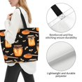 thumbnail image 3 of Balery Bee and Honey Bolsa Tote Estilo Estético con Cremalleras, Bolsa de Hombro, Bolsa de Compras Grande y Plegable, 3 of 8
