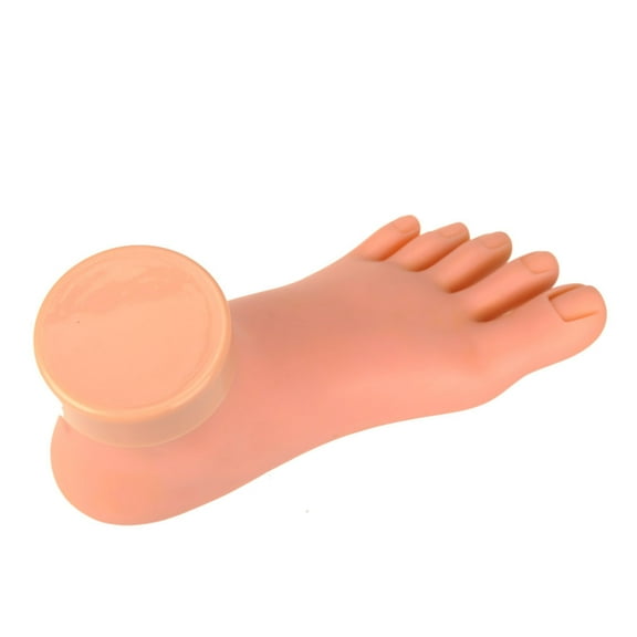 Yucurem Practice Foot Mannequin with Nails for Pedicure Training Nail Art Display