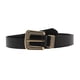 thumbnail image 1 of Vintage Golden Squared Buckle Waist Belts Pure-Color Leather Clothes Belt for Women Girl Female, 1 of 5