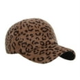 thumbnail image 4 of Clearance! Fdelink Baseball Hat Sun UV Protection Hat Fashion Women Men Breathable Leopard Adjustable Baseball Cap Hip Hop Hat Sun Hat Coffee, 4 of 7