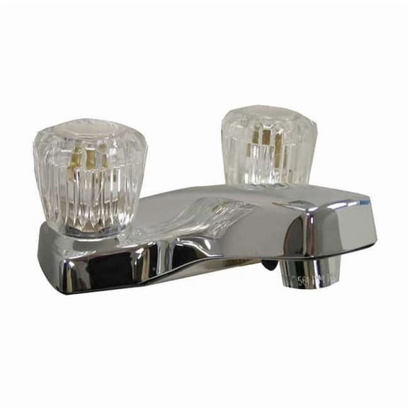 Dominion Faucets Rigid Bathroom Faucet, Chrome, 2 Holes, Knob Handle 77-1005