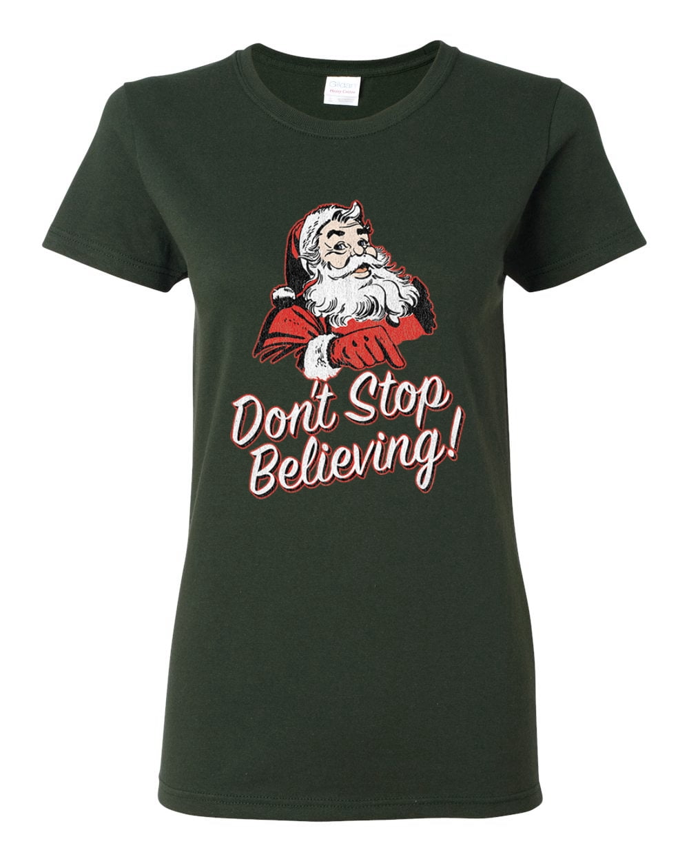 dont stop believing santa shirt