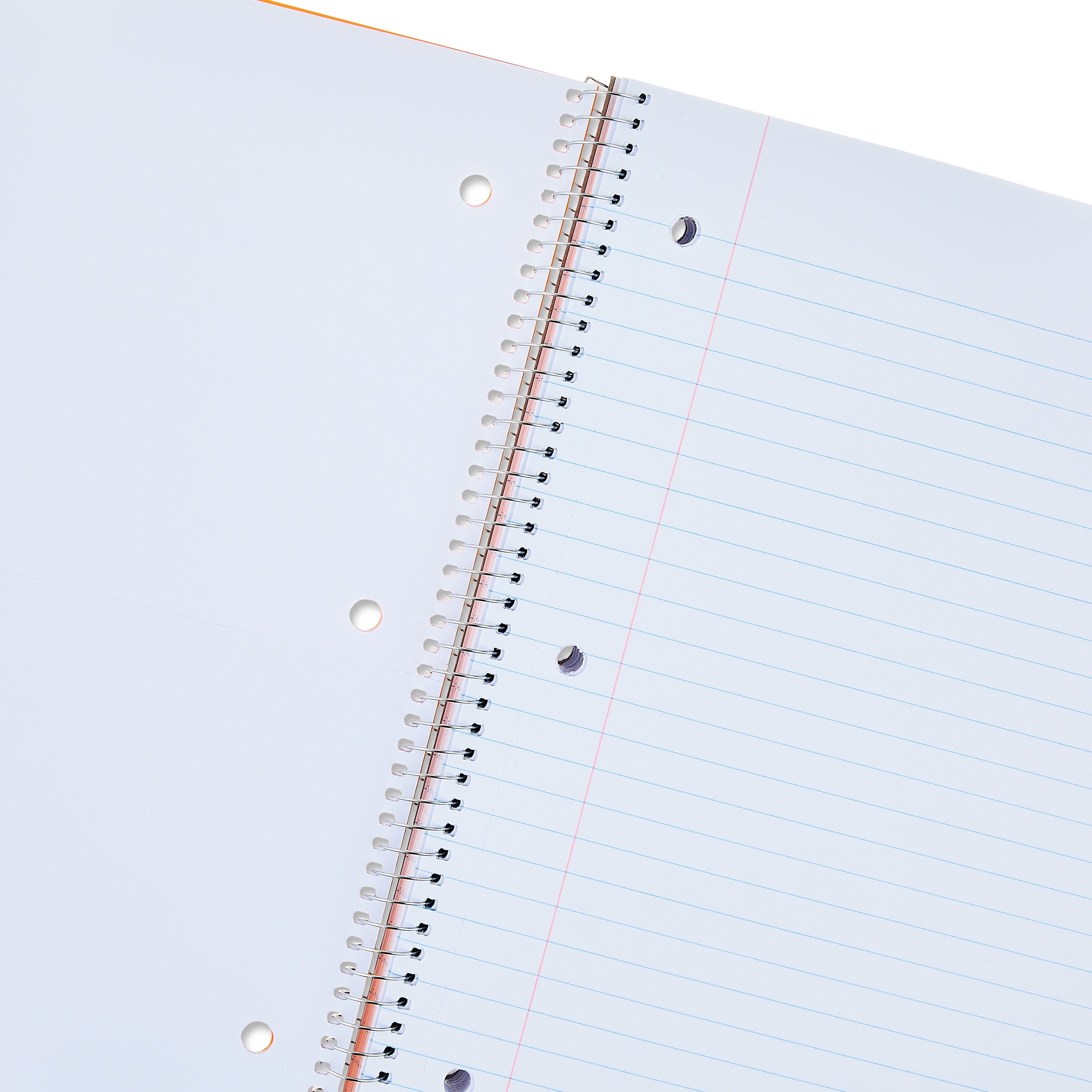 Pen + Gear Wide Ruled Poly 1-Subject Notebook with Inside Pockets, 9" x 11", Orange, 100 Heavyweight Sheets