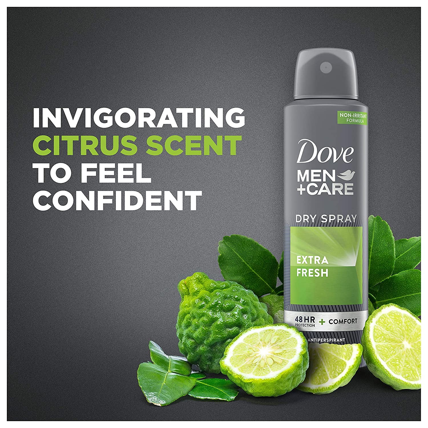 Dove Men + Care Dry Spray Antiperspirant, Extra Fresh 3.8 oz (Pack of 2)