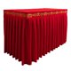 thumbnail image 2 of Mantel budista Temple Supply, delicado mantel de loto para mesa de templo. Loto rojo brillante, 2 of 9