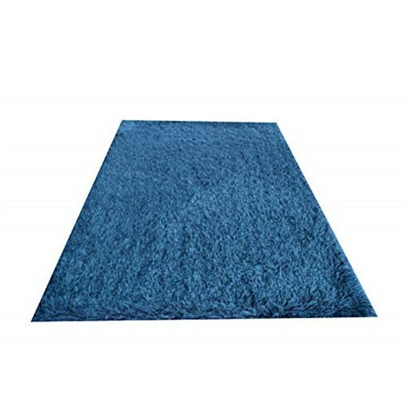 Noble House Royal Shag Area Rug, 7' 9" x 9' 9",Blue