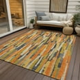 thumbnail image 6 of Addison Rugs Chantille Indoor/Outdoor Transitional Stripes Orange Washable Rectangle Rug, 10' x 14', 6 of 6