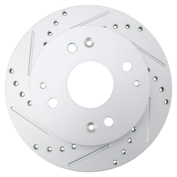 TRQ Rear Performance Brake Rotors Set Premium G-Coated Fits Select 1997 Acura CL 1991-1997 Honda Accord