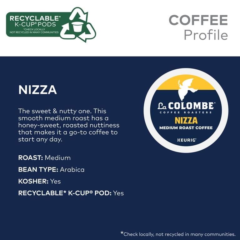 La Colombe Coffee Roasters, Nizza Medium Roast K-Cup Coffee Pods