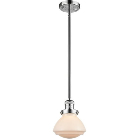 

Polished Chrome Tone Mini Pendants 7 Wide Matte White Glass Steel/Cast Brass/Glass Medium Base 1 Light Fixture