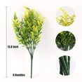thumbnail image 2 of Sinhoon 16 Bundles Artificial Flowers Lavender Bunch Fake Plants Faux UV Resistant Flower Plastic Home Outdoor Decorations (Yellow), 2 of 7