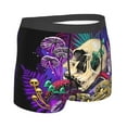 thumbnail image 3 of Fotbe Mushrooms and Skull Men’s Total Support Pouch Boxer Briefs, X-Temp Cooling, Moisture-Wicking Underwear, Regular, Long-leg and Trunk-Medium, 3 of 9