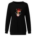 thumbnail image 4 of MIUOWANP Women's Long Sleeve Tops Christmas Fashion Women's Casual Long Sleeve Printed Ladies Short Sweatshirts Tops, 4 of 4