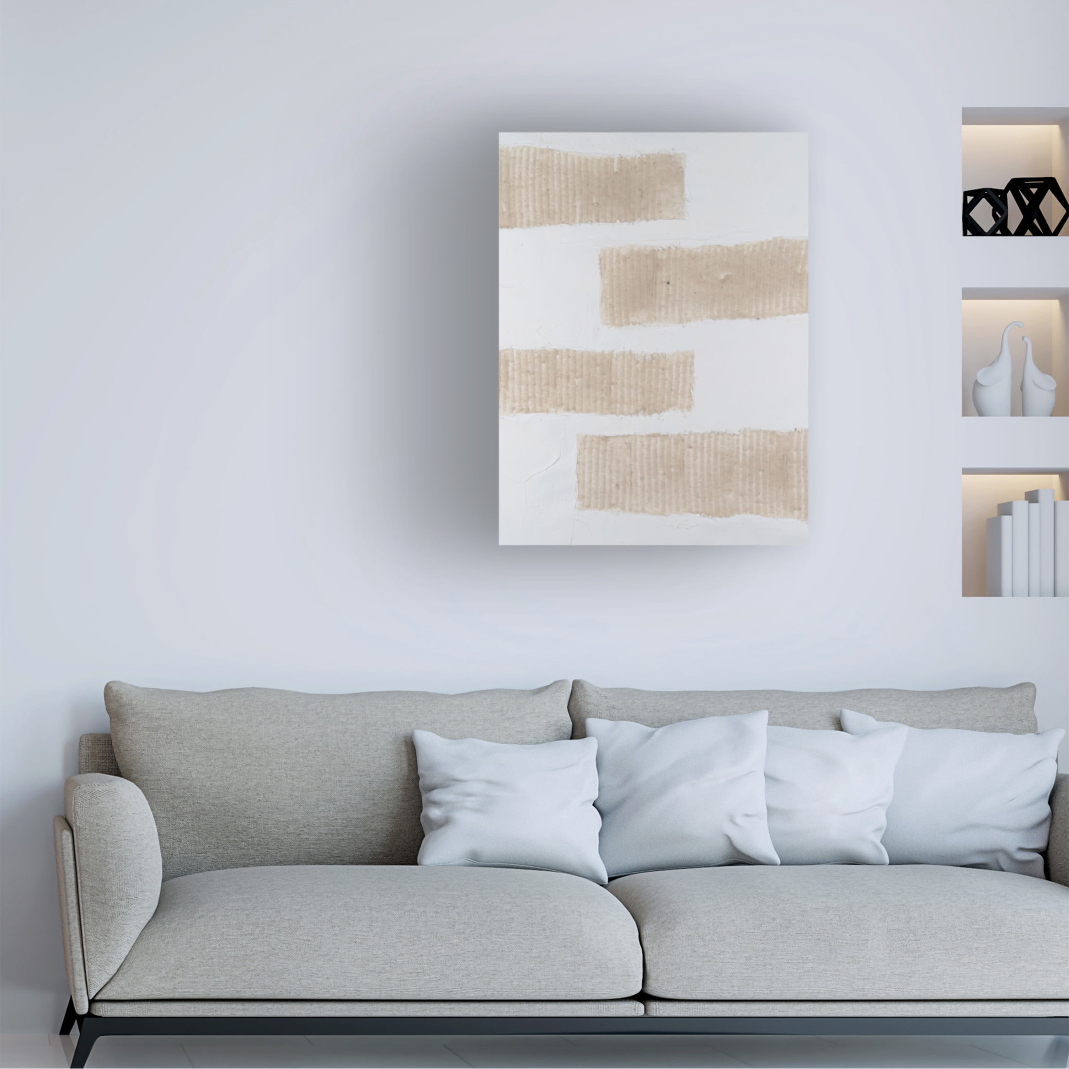 Trademark Fine Art Michael Willett Ecru Textures II Canvas Wall Art