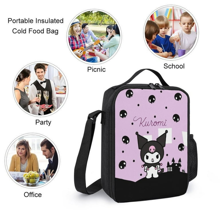 KUROMI 　『BRIEFING』　751424C3 Kuromi Lined Notebook (Elastic Closure)