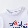 thumbnail image 4 of Ketyyh-chn99 4th of July Outfits for Baby Boys Girl Outfit Usa Flag Romper American Flag Newborn Fourth Of July Clothes Independence Day Girls Clothes White,18-24 Months, 4 of 5