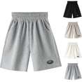 thumbnail image 4 of ZACPNCV Boys Shorts Boy Cotton Athletic Shorts Kids Casual Summer Clothes with Pockets White 7-8 Years, 4 of 4