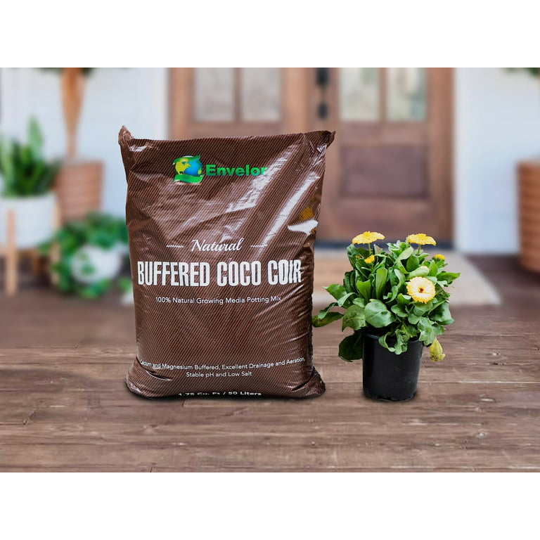 Envelor 10lb Compressed Coco Coir Brick Potting Soil : Target