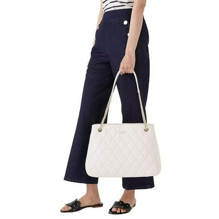 Kate Spade Carey Quilted Leather Large Tote Bag Chain Kate Spade Carey Quilted Leather Large Tote Bag Chain