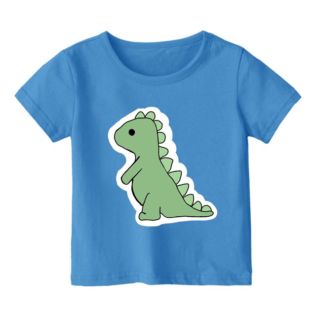 Tenue d'Été pour Garçon Tout-Petit, Ensemble Court avec T-Shirt Dinosaure à Col Rond, Pyjama 3T pour Garçon