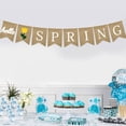 thumbnail image 2 of Hello Spring Letters Bunting Banner Decorative Burlap Banner Party Supplies for Party Festival Celebration, 2 of 9