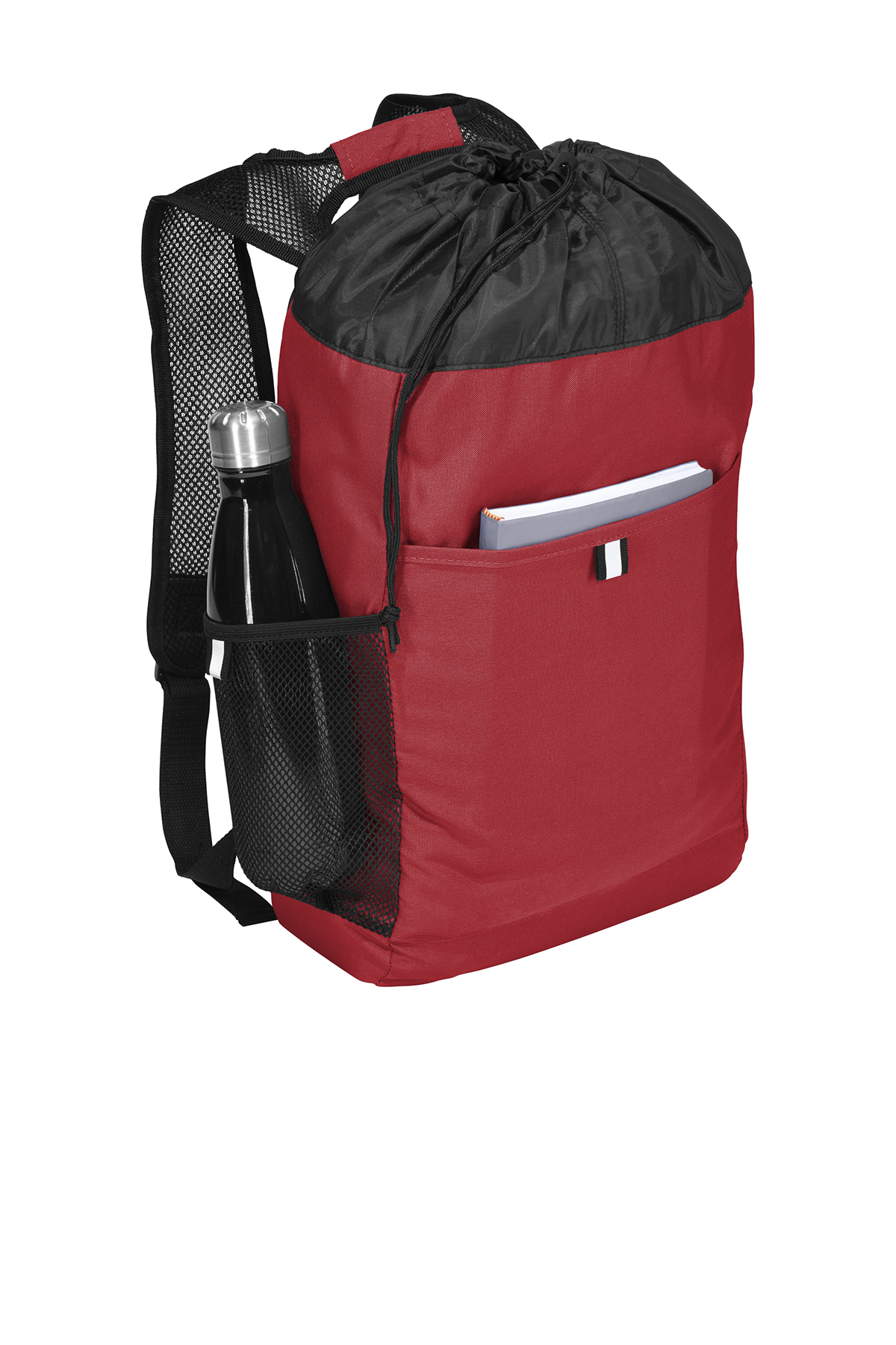 Port Authority Adult Unisex Plain Backpack Chili Red/Blk One Size Fits All - image 2 of 2