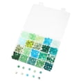 thumbnail image 1 of HONMEET 1Set Large Hole Glass Beads Kit for Bracelet Making with Assorted Colors and Smooth Round Design, 1 of 6