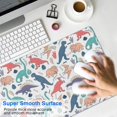 thumbnail image 4 of Long Mouse Pads for Desk,Colorful Cartoon Dinosaurs Pattern Desk Mats on Top Of Desks, Desk Mouse Pad Extra Large with 3mm Non-Slip Base and Stitched Edge for Gaming,Office,Work,Home 31.5"x15.7", 4 of 6