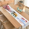 thumbnail image 5 of Cififendec 250th Anniversary Gnome StarTable Runner, 70.87"×13", Star & Stripes Red White Blue Dining Decor for Independence Day, Kitchen & Outdoor Patio Table Decor, 5 of 5